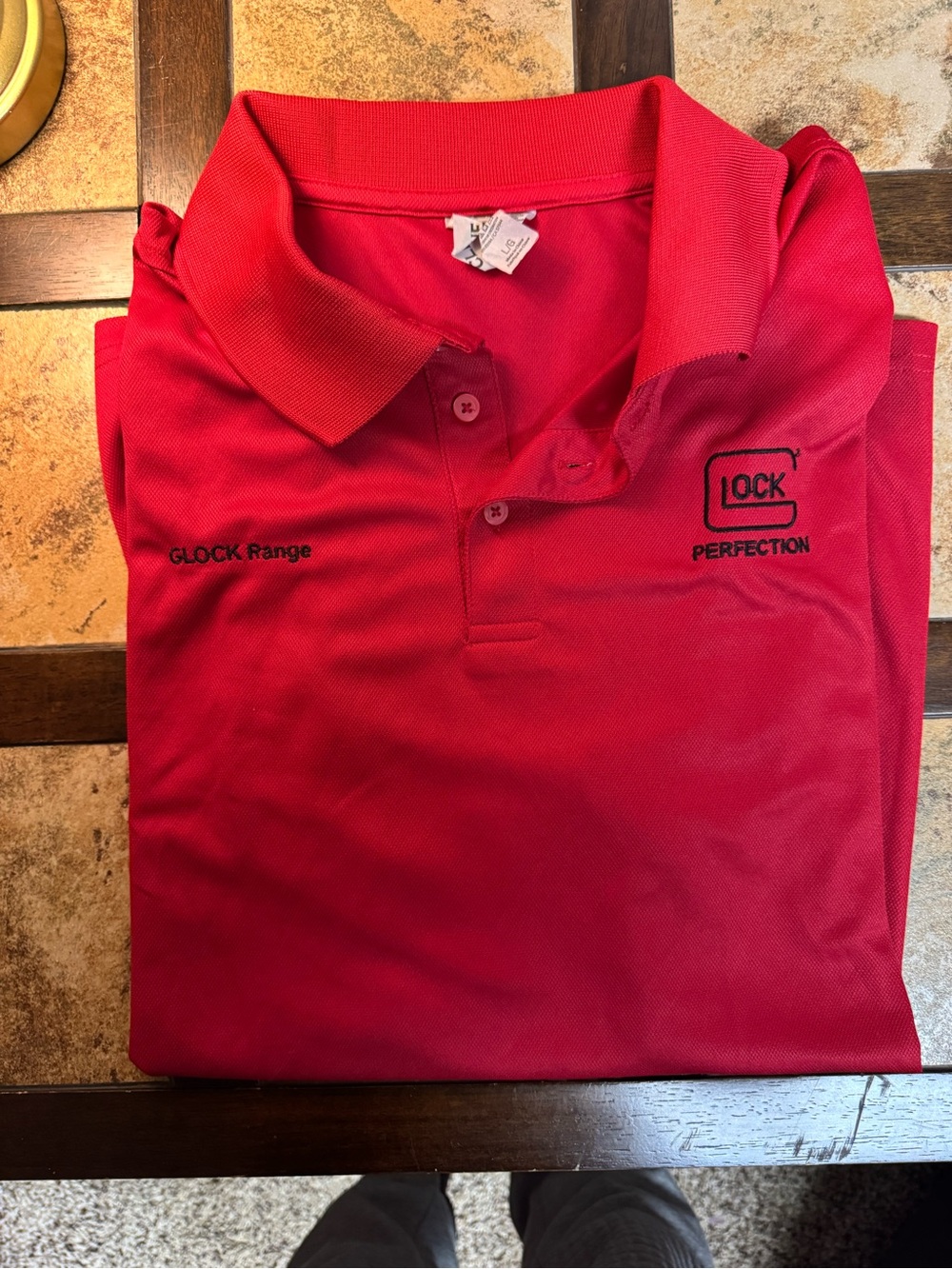 Glock Perfection Men's Red Polo Shirt